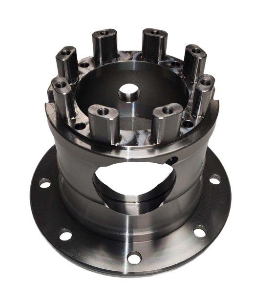 Machined flanged housing